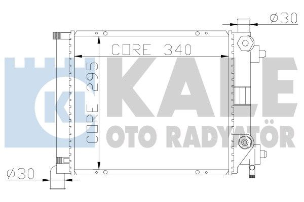 KALE OTO RADYATÖR Радиатор, охлаждение двигателя 361200